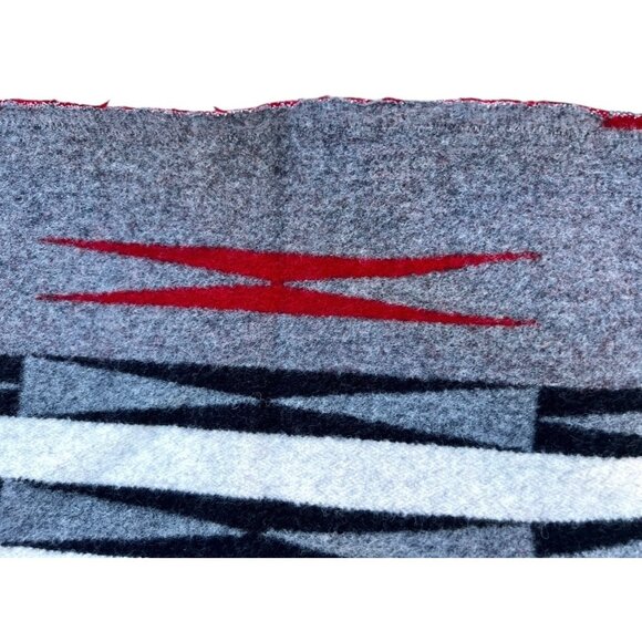 Pendleton Hidatsa Earth Pattern Blanket Remnants Am Indian College Fund 66.5x 63 - Picture 10 of 15